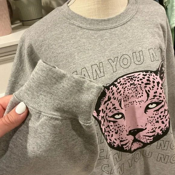 LuluSimon Studio | Can You Not Gray Crewneck Sweatshirt size XL - Picture 3 of 9